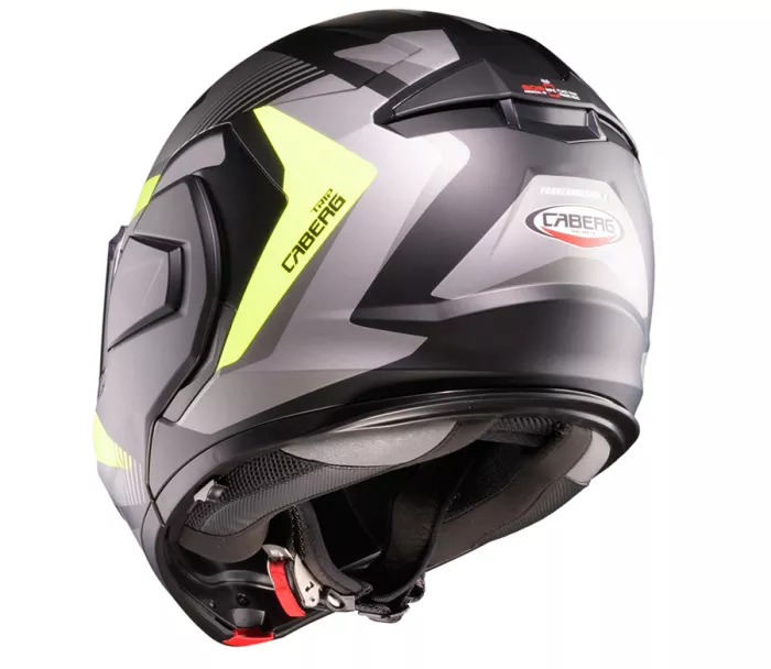 Preklápacia helma Caberg Trip Lunar matt black/grey/yellow fluo