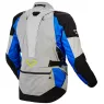 Bunda na moto Macna Fusor light grey/blue/black