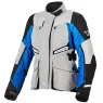 Dámska bunda na moto Macna Fusor light grey/blue/black
