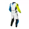 Kombinéza na moto MacnaTracktix 2pc white / neon yellow / blue