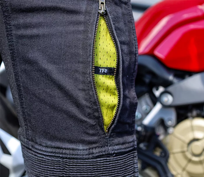 Pánske nohavice Trilobite Parado doublelayer AAA skinny fit jeans black level 2 (predĺžené)