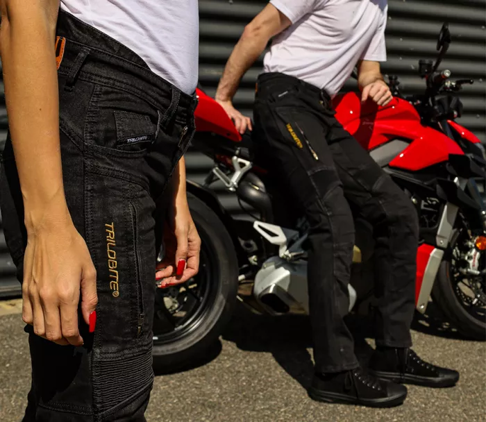 Pánske nohavice Trilobite Parado doublelayer AAA skinny fit jeans black level 2 (predĺžené)