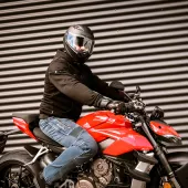 Motocyklové džínsy Trilobite Parado doublelayer AAA regular fit men blue level 2 (skrátené)
