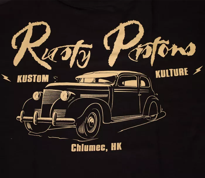 Tričko Rusty Pistons Master 85 black