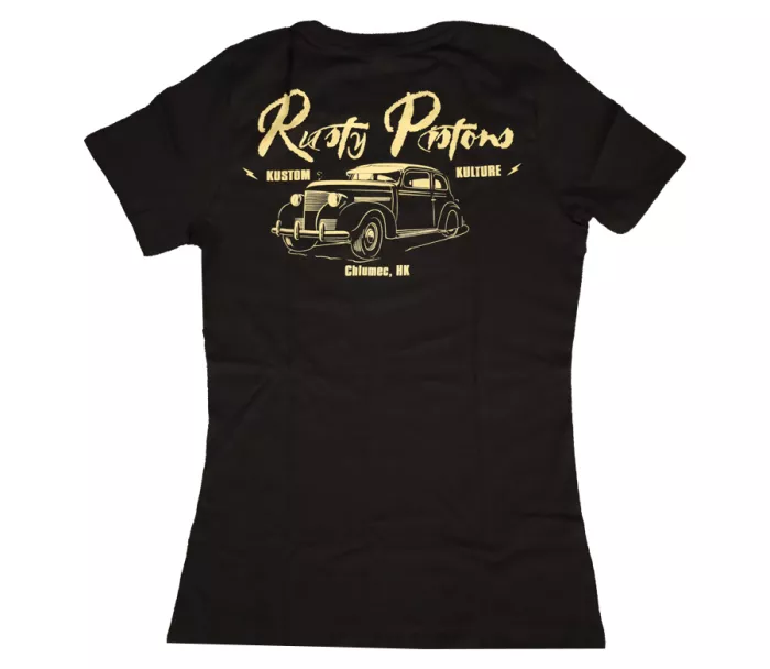 Dámske tričko Rusty Pistons Master 85 black