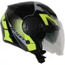 Helma na motorku XRC Metric black/fluo