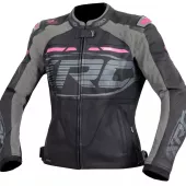 XRC Moos ladies leather jacket blk/pink/grey - 48