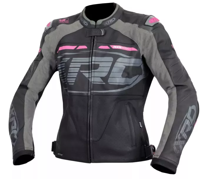 XRC Moos ladies leather jacket blk/pink/grey - 48