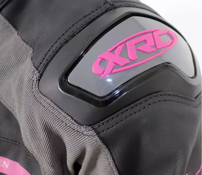 XRC Moos ladies leather jacket blk/pink/grey - 48