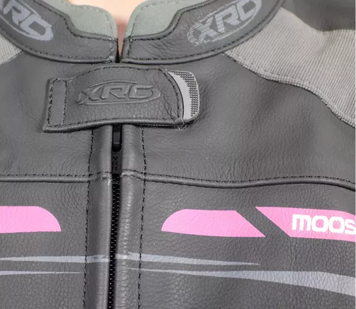 XRC Moos ladies leather jacket blk/pink/grey - 48
