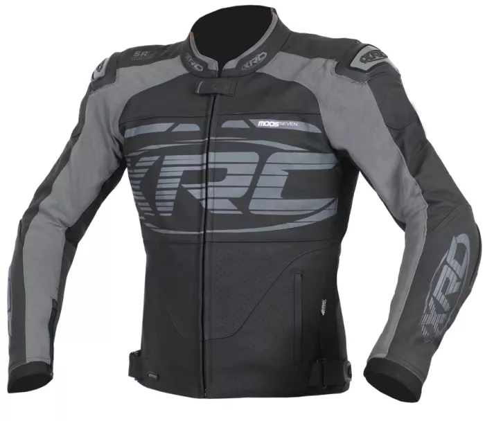 Kožená bunda na moto XRC Moos blk/grey vel´. 58