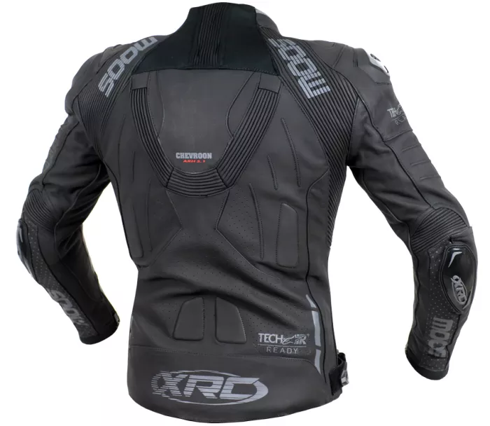 Kožená bunda na moto XRC Moos blk/grey vel´. 58