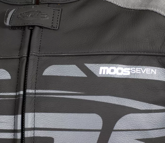 Kožená bunda na moto XRC Moos blk/grey vel´. 58