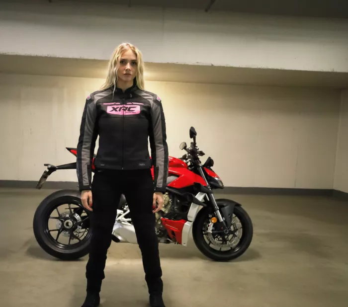 Dámska bunda XRC Moos 2.0 HLT leather blk/pink/grey