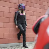 Dámska bunda XRC Moos 2.0 HLT leather blk/pink/grey