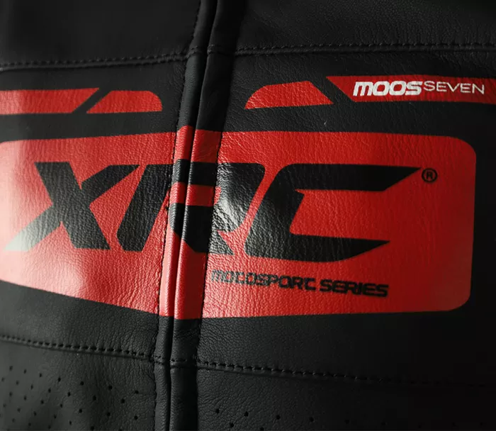 XRC Moos 2.0 HLT men leather jacket blk/red/wht vel. 46