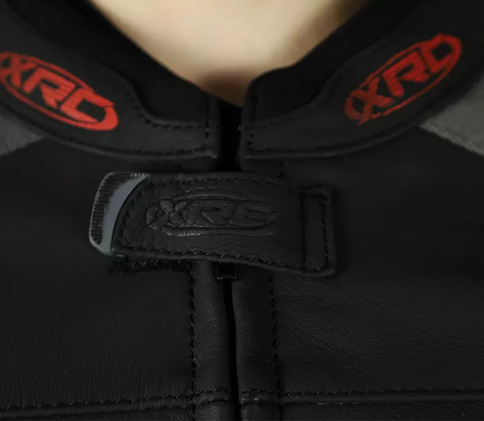 XRC Moos 2.0 HLT men leather jacket blk/red/wht vel. 46