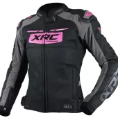 XRC Moos 2.0 HLT ladies leather jacket blk/pink/grey vel. 44