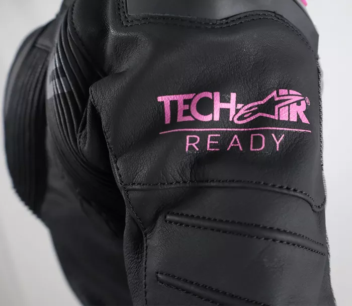 XRC Moos 2.0 HLT ladies leather jacket blk/pink/grey vel. 44