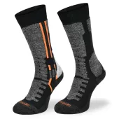 Motorkárske ponožky Brubeck Comodo MTB2 black/orange