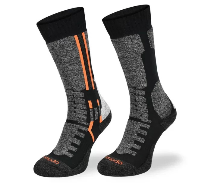 Motorkárske ponožky Brubeck Comodo MTB2 black/orange