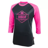 Dievčenský dres Nabajk Ancze jersey 3/4 sleeve black/pink