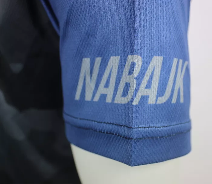 Nabajk Kubba men jersey short sleeve black camo/dark blue S