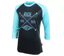 Dámsky dres Nabajk Pradeed 3/4 sleeve black/turquoise