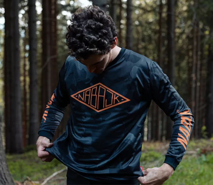 Nabajk Shpindler men jersey long sleeve black camo S