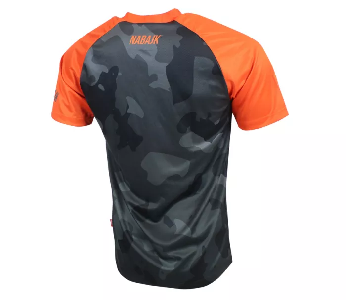 Nabajk Shpindler men jersey short sleeve black camo/orange L