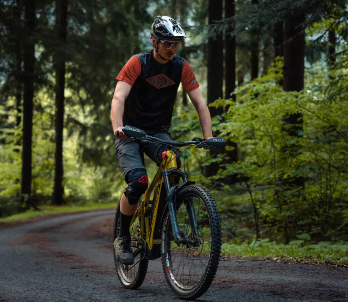 Nabajk Shpindler men jersey short sleeve black camo/orange L