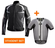 Výhodný set: Nazran Thron Tech-Air black/white pánská + Alpinestars Tech-Air 5 vesta
