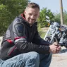 Bunda na moto Nazran Twistr black/dark grey/red