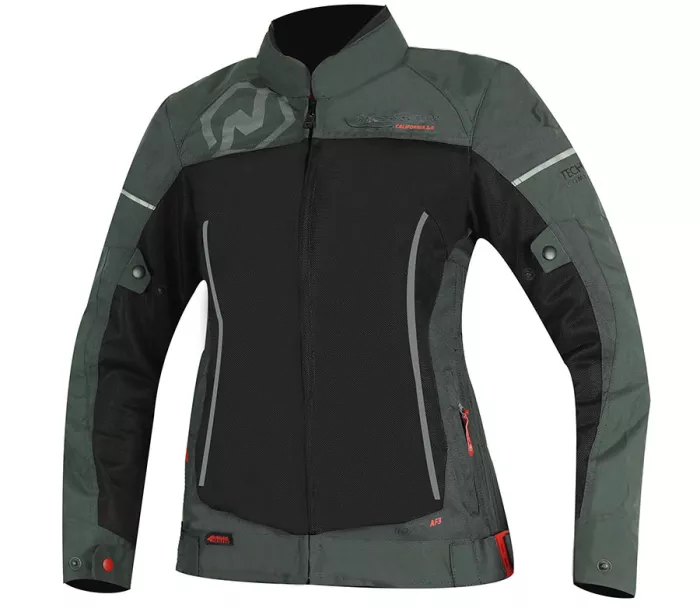 Dámská bunda na moto Nazran California 2.0 black/grey Tech-air compatible vel. XL