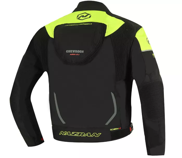 Bunda na moto Nazran California 2.0 black/fluo Tech-air compatible vel. L