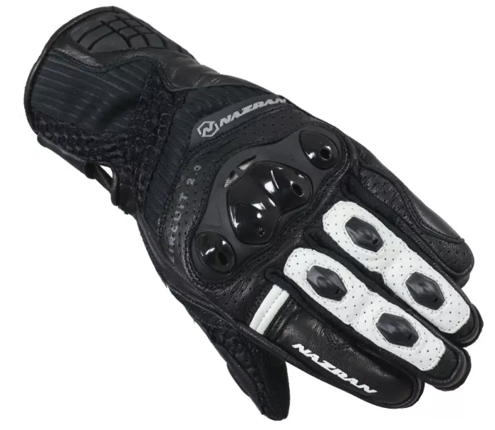 Rukavice na moto Nazran Circuit Air 2.0 black/white vel. S