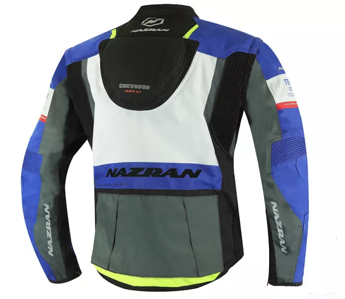 Bunda na moto Nazran Cavell Dakar white/blue/grey Tech-Air® compatible
