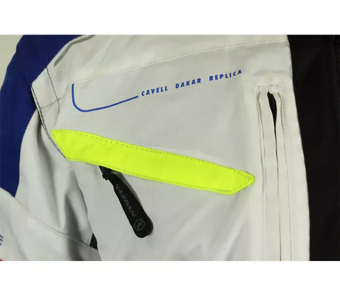 Bunda na moto Nazran Cavell Dakar white/blue/grey Tech-Air® compatible