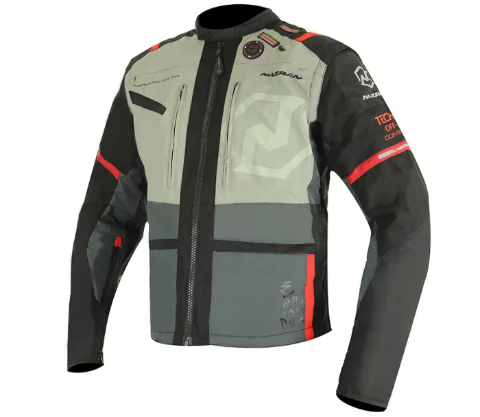 Bunda na moto Nazran Cavell Dakar black/grey Tech-air compatible vel. 3XL