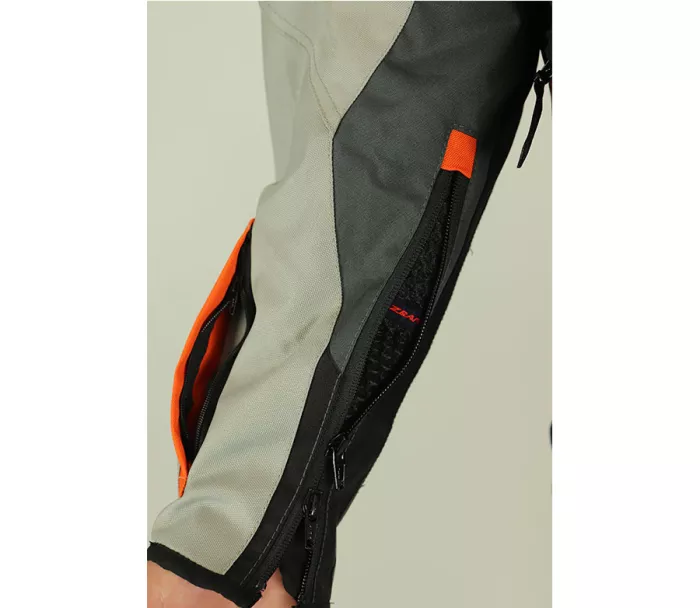 Bunda na moto Nazran Cavell Dakar orange/grey Tech-air compatible veľ. XL