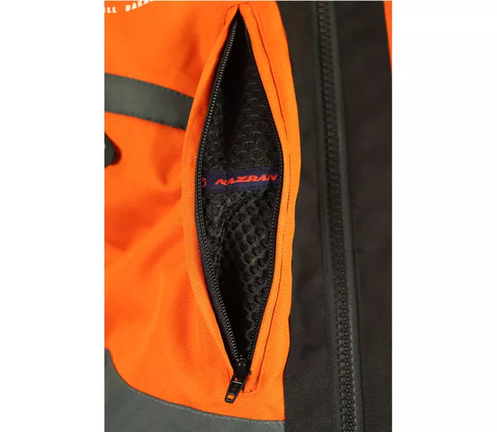 Bunda na moto Nazran Cavell Dakar orange/grey Tech-air compatible veľ. XL