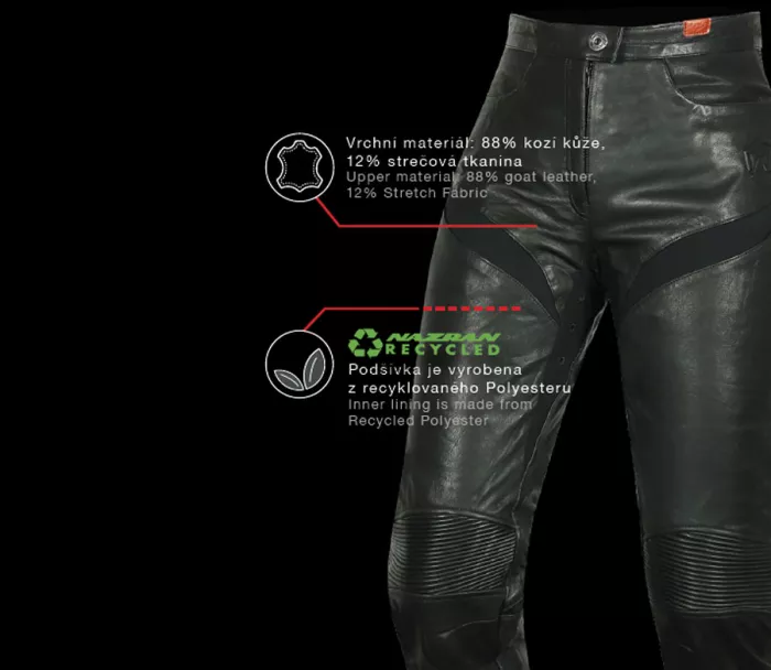 Dámske nohavice na moto Nazran Lora 2.0 black veľ. L