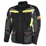 Bunda na moto Nazran Moritz black/dark grey/yellow fluo