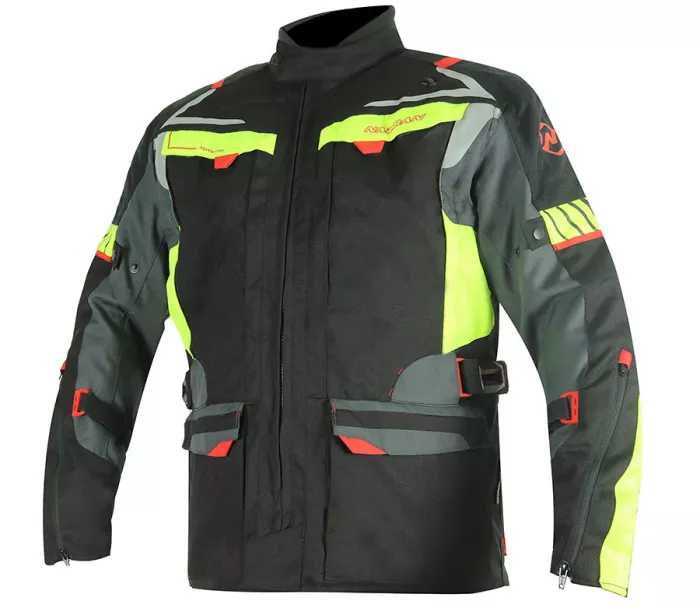 Bunda na moto Nazran Moritz 2.0 black/grey/fluo vel. M