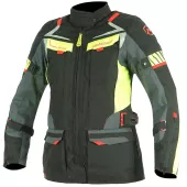 Dámská bunda na moto Nazran Moritz 2.0 black/grey/fluo vel. S