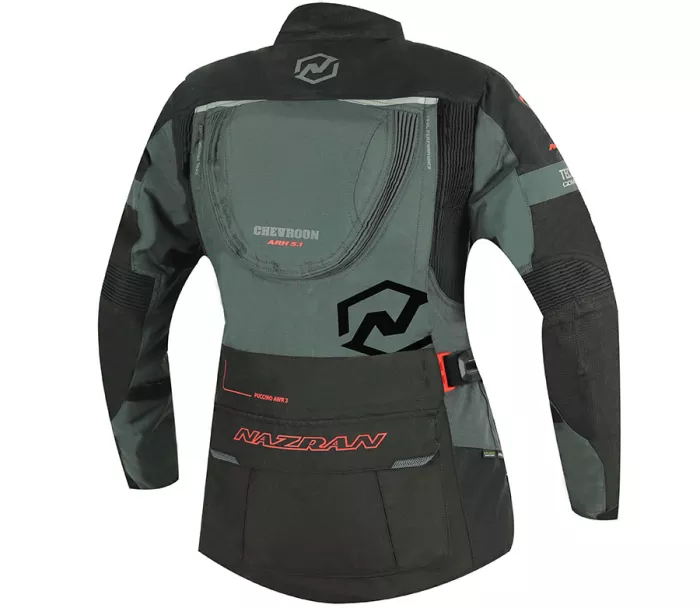 Dámská bunda na moto Nazran Puccino black/grey Tech-air compatible vel. M