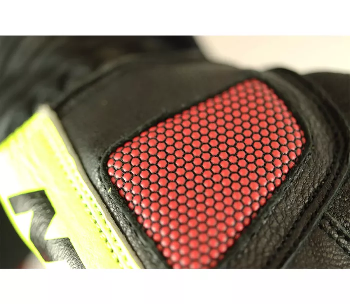 Dámské rukavice na moto Nazran RX-7 2.0 black/fluo vel. S