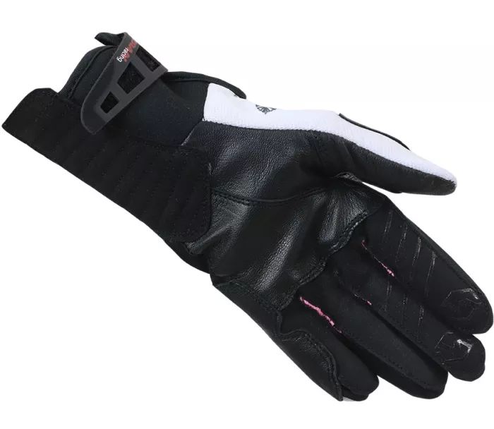 Dámské rukavice na moto Nazran Stunt 2.0 skull white/black/pink vel. M