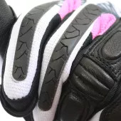 Dámské rukavice na moto Nazran Stunt 2.0 skull white/black/pink vel. M