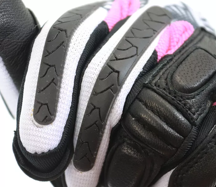 Dámské rukavice na moto Nazran Stunt 2.0 skull white/black/pink vel. M